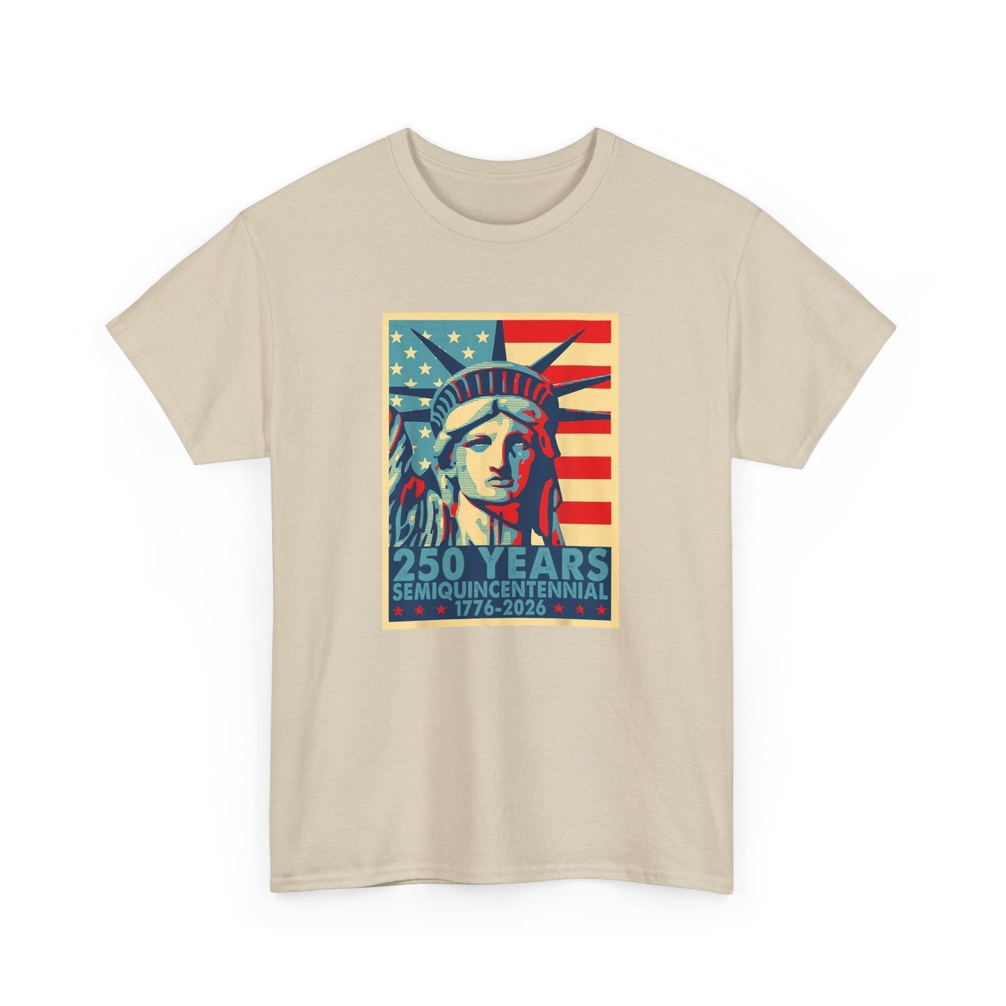 lady liberty 250th anniversary t-shirt | america semiquicentennial tee