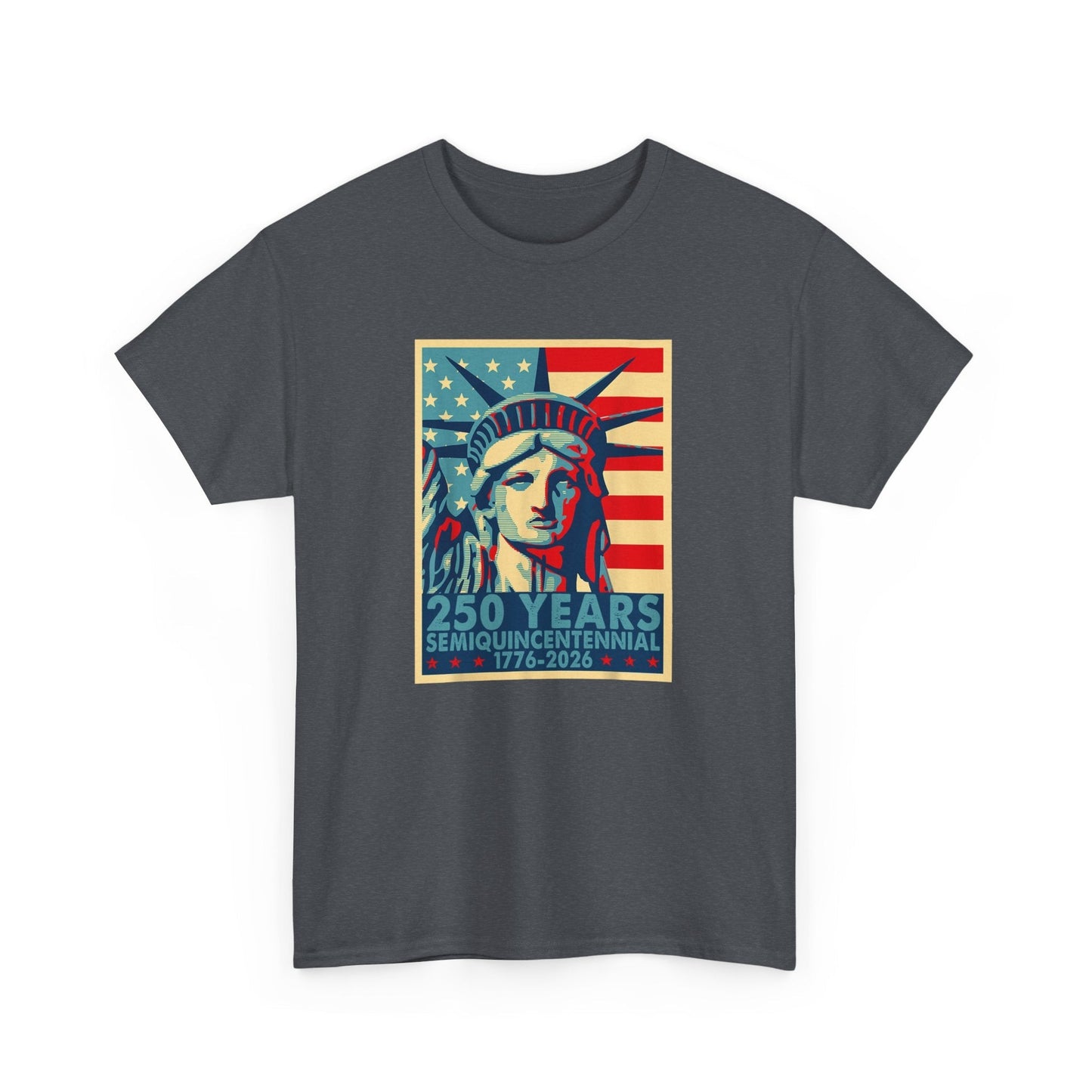 lady liberty 250th anniversary t-shirt | america semiquicentennial tee