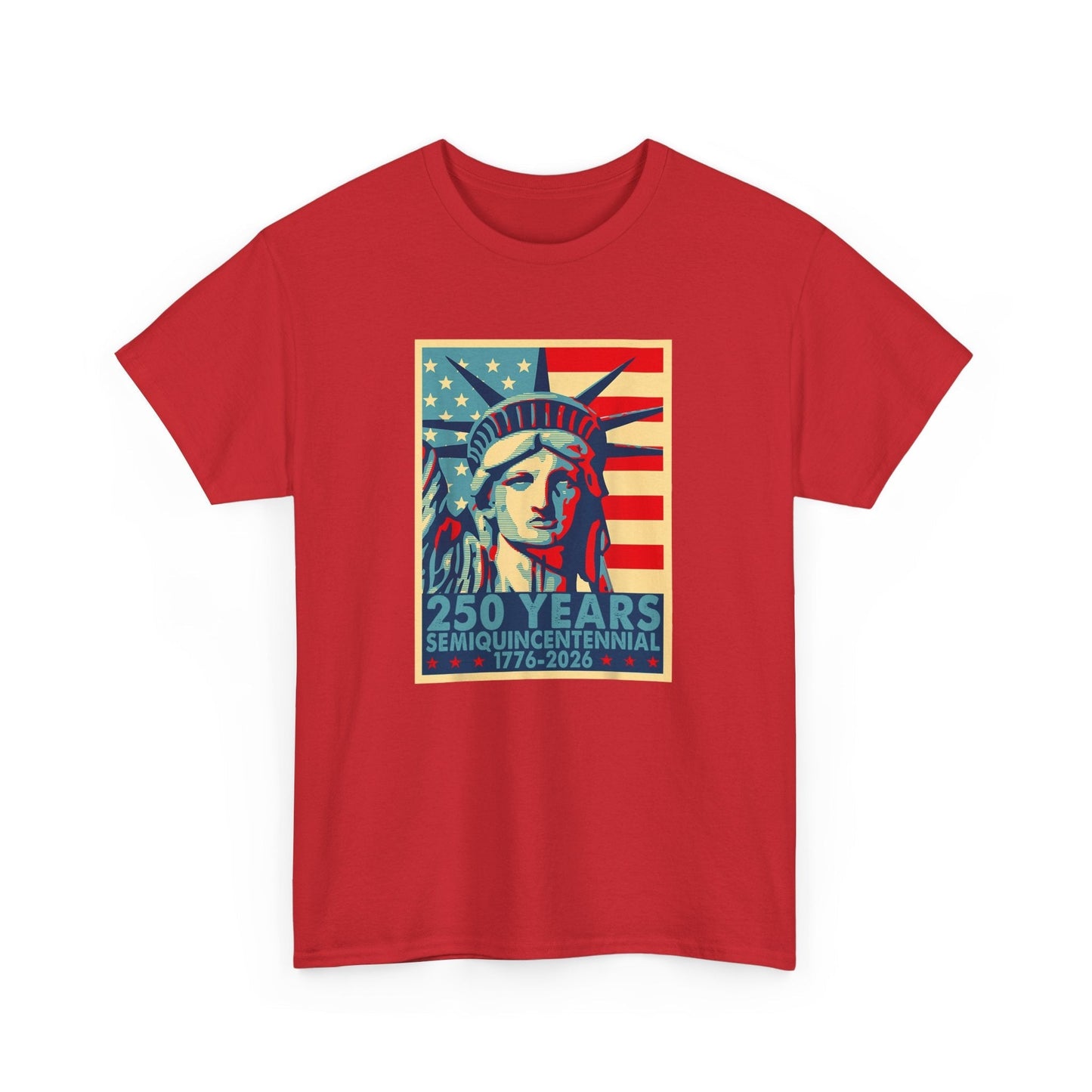 lady liberty 250th anniversary t-shirt | america semiquicentennial tee