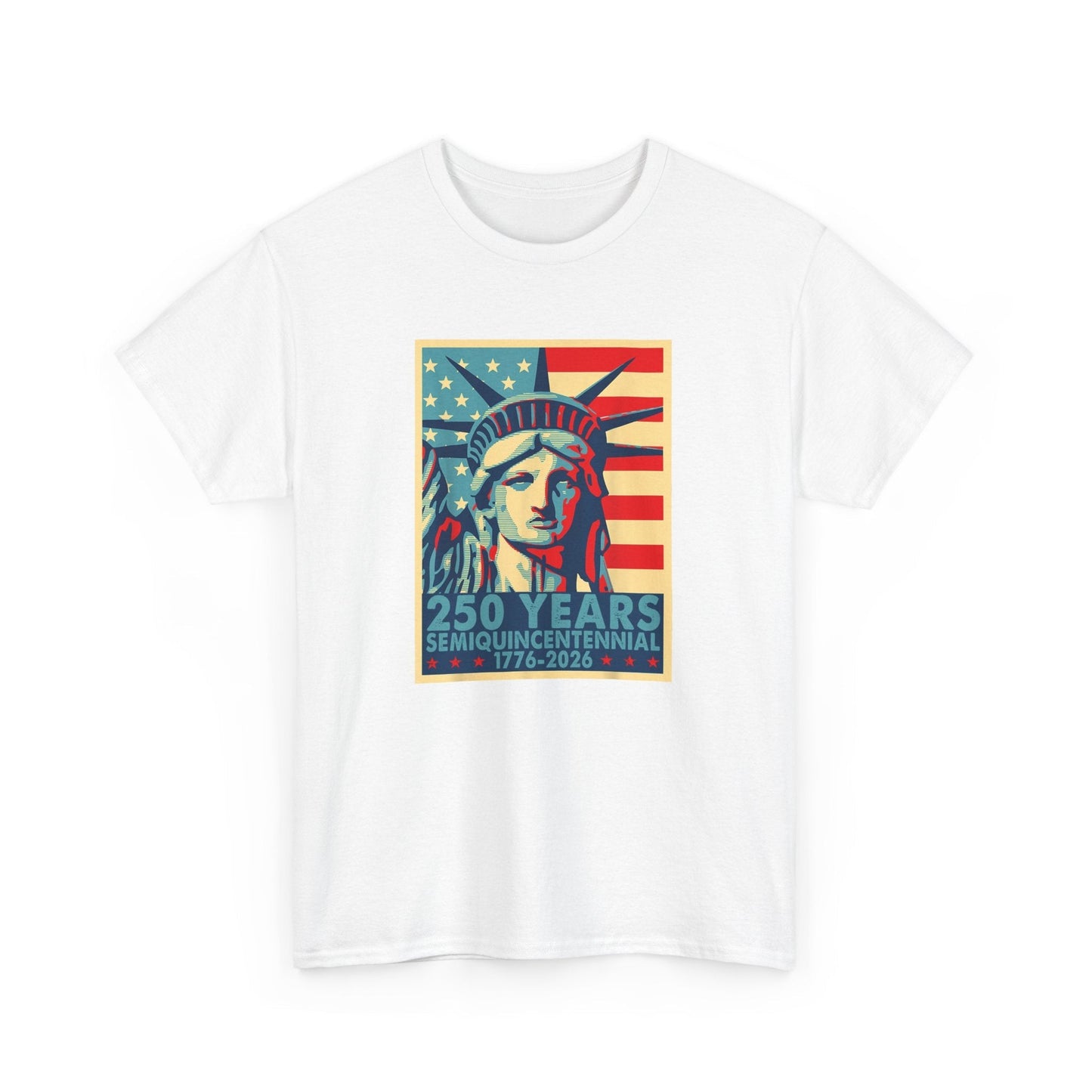 lady liberty 250th anniversary t-shirt | america semiquicentennial tee